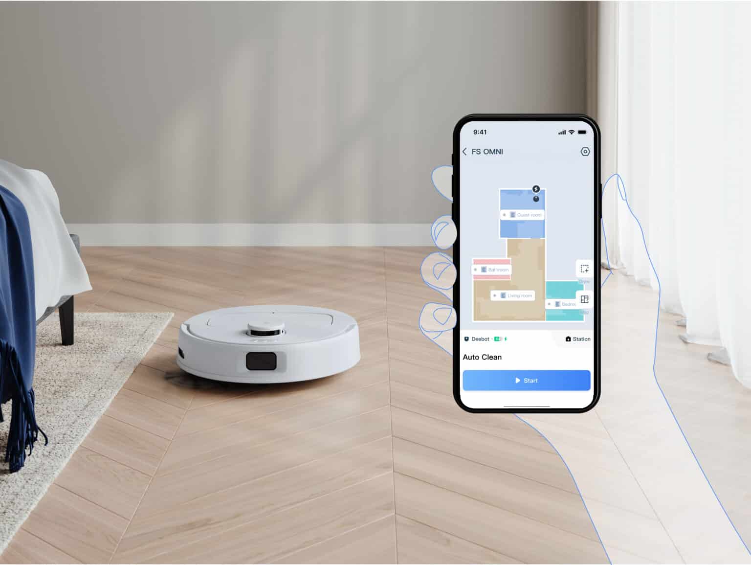 שואב רובוטי שוטף ECOVACS DEEBOT N30 PRO OMNI